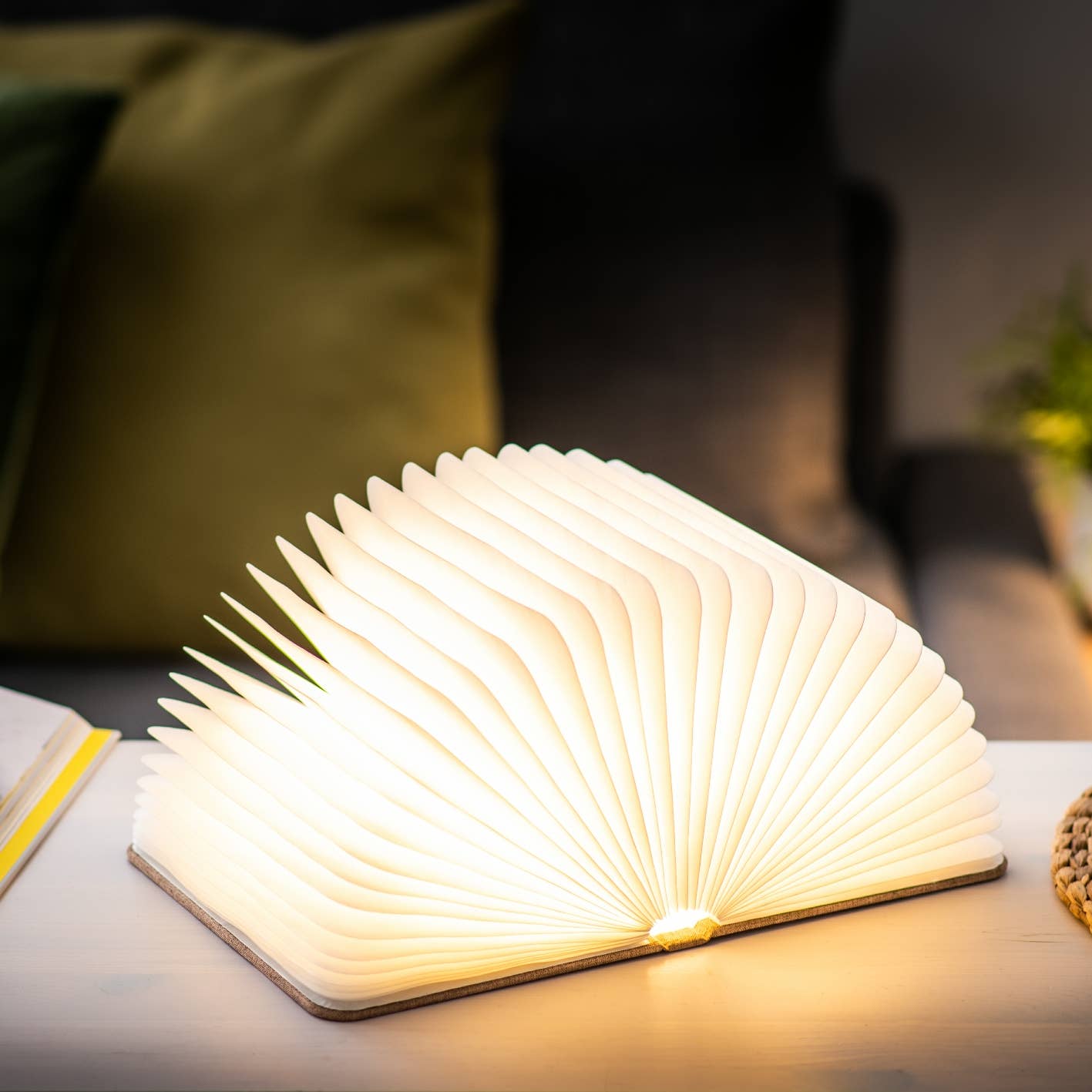 Linen Fabric Smart Book Light