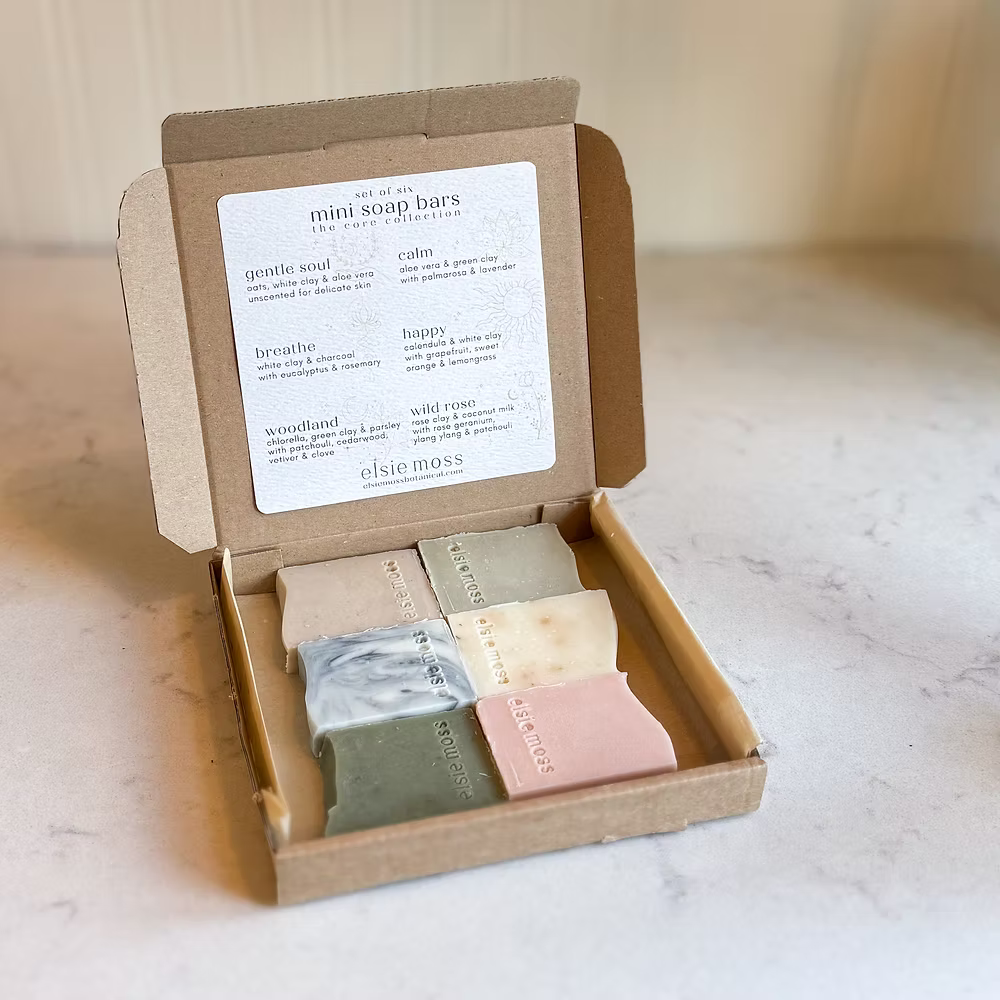 Set of Six Mini Soap Bars