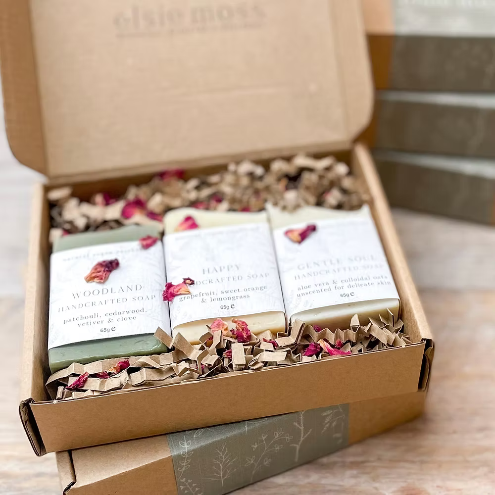 Collection of three small soap bars