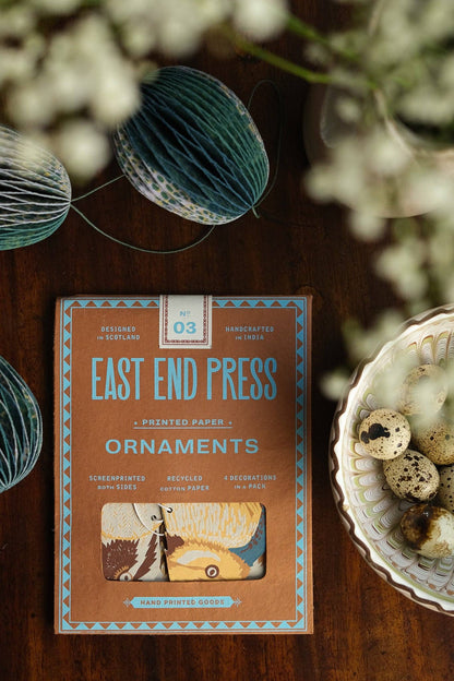 British Birds Paper Ornaments