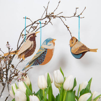 British Birds Paper Ornaments