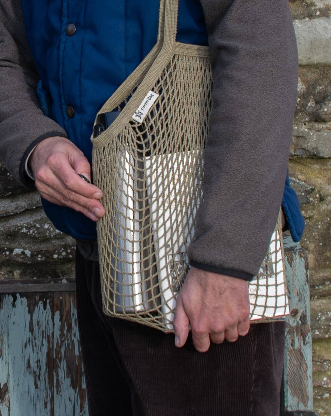 Long Handled String Shopping Bag