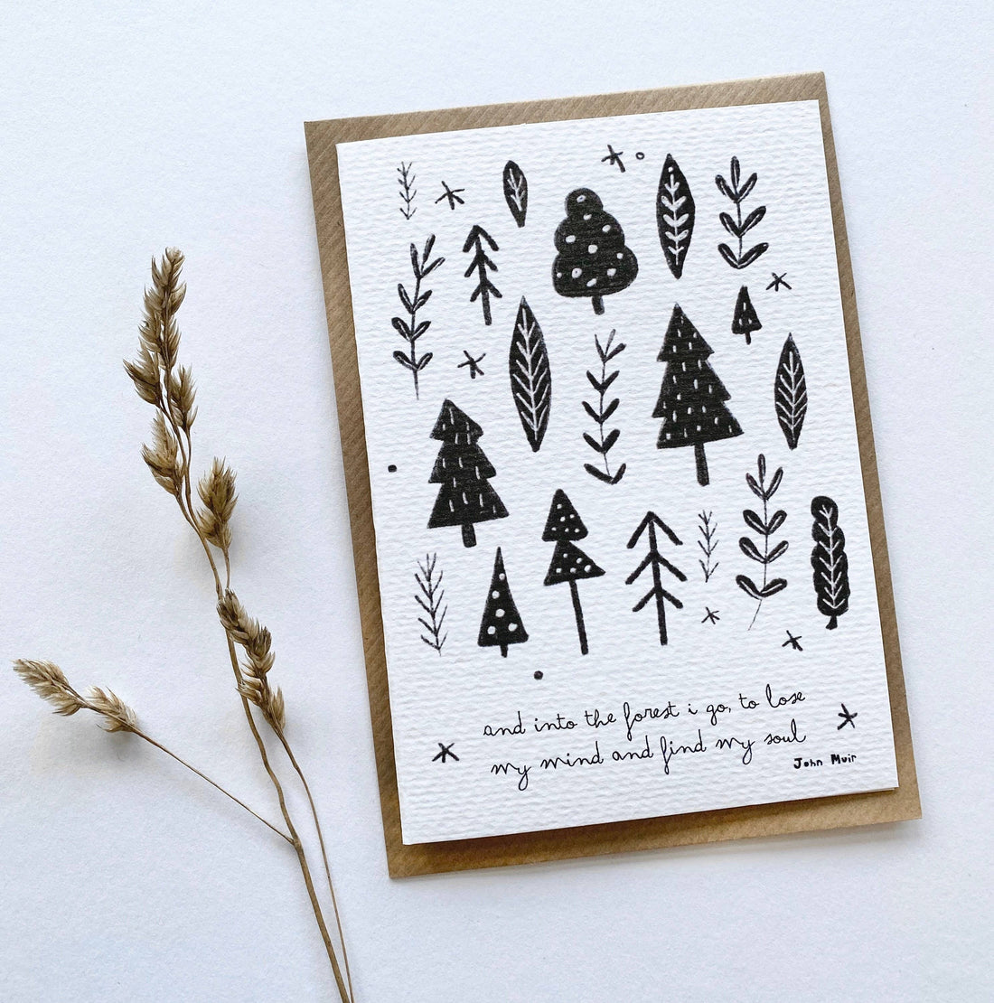 And Into The Forest I Go | Blank Card