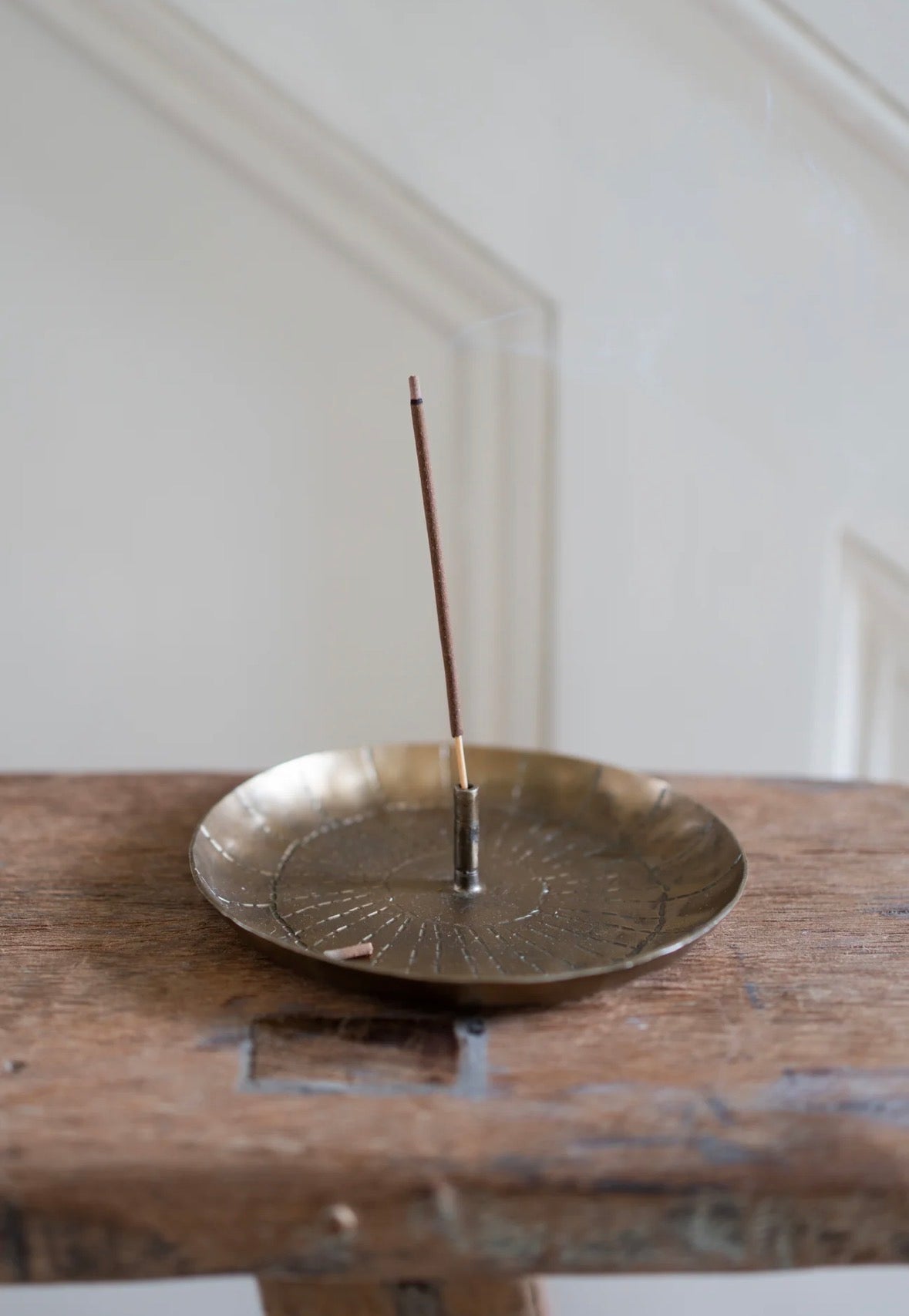Forged Brass Incense Holder with Nag Champa Incense