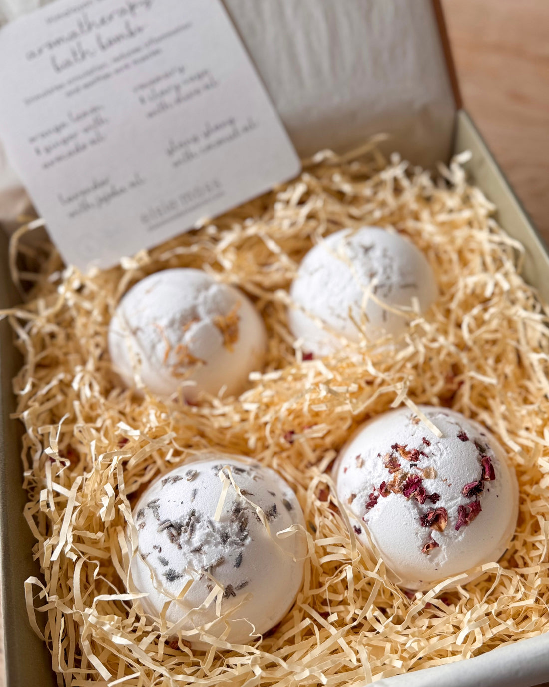 Himalayan Salt Bath bomb Gift Set of Four