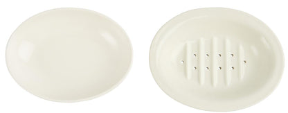 Ceramic Soap Dish with Drip Tray
