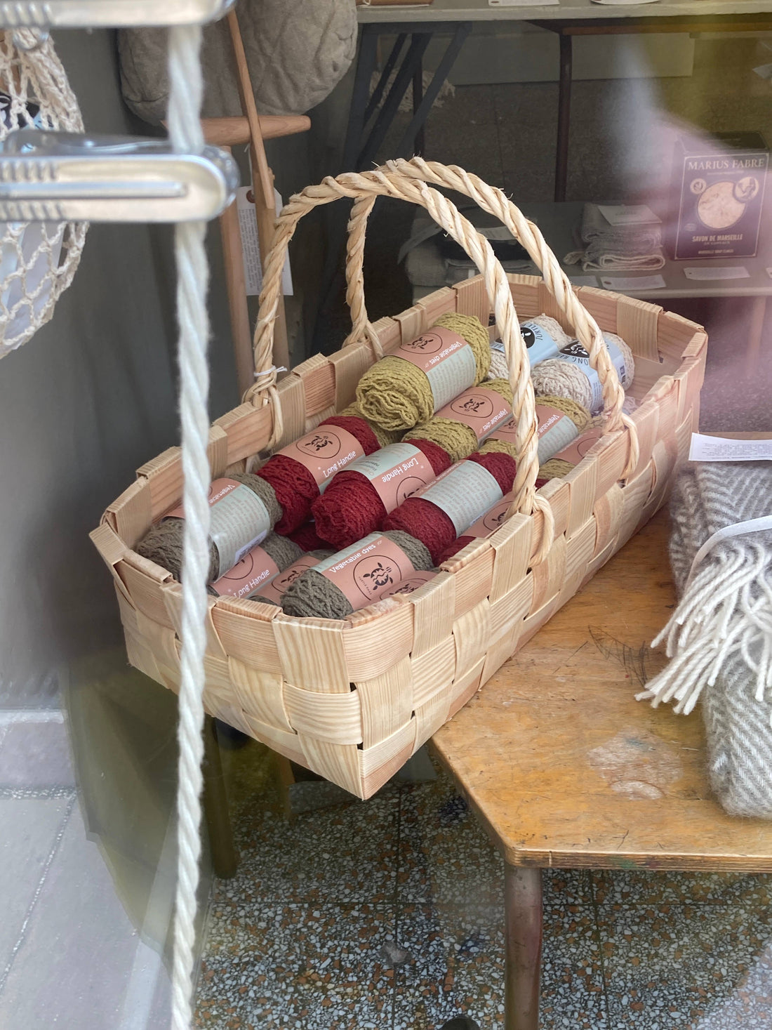 Long Handled String Shopping Bag