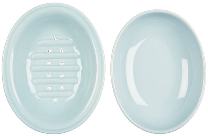 Ceramic Soap Dish with Drip Tray