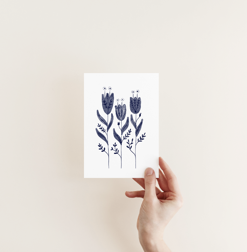 Bluebell Card | Blank