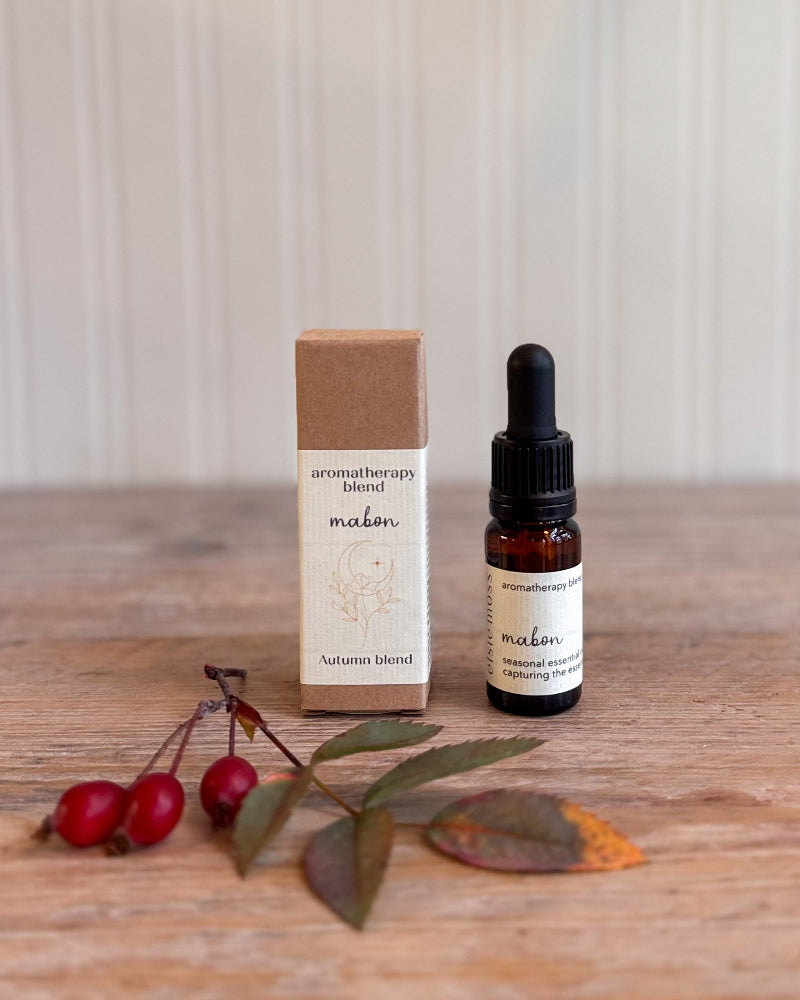 A small amber glass dropper bottle and its kraft paper box labeled &