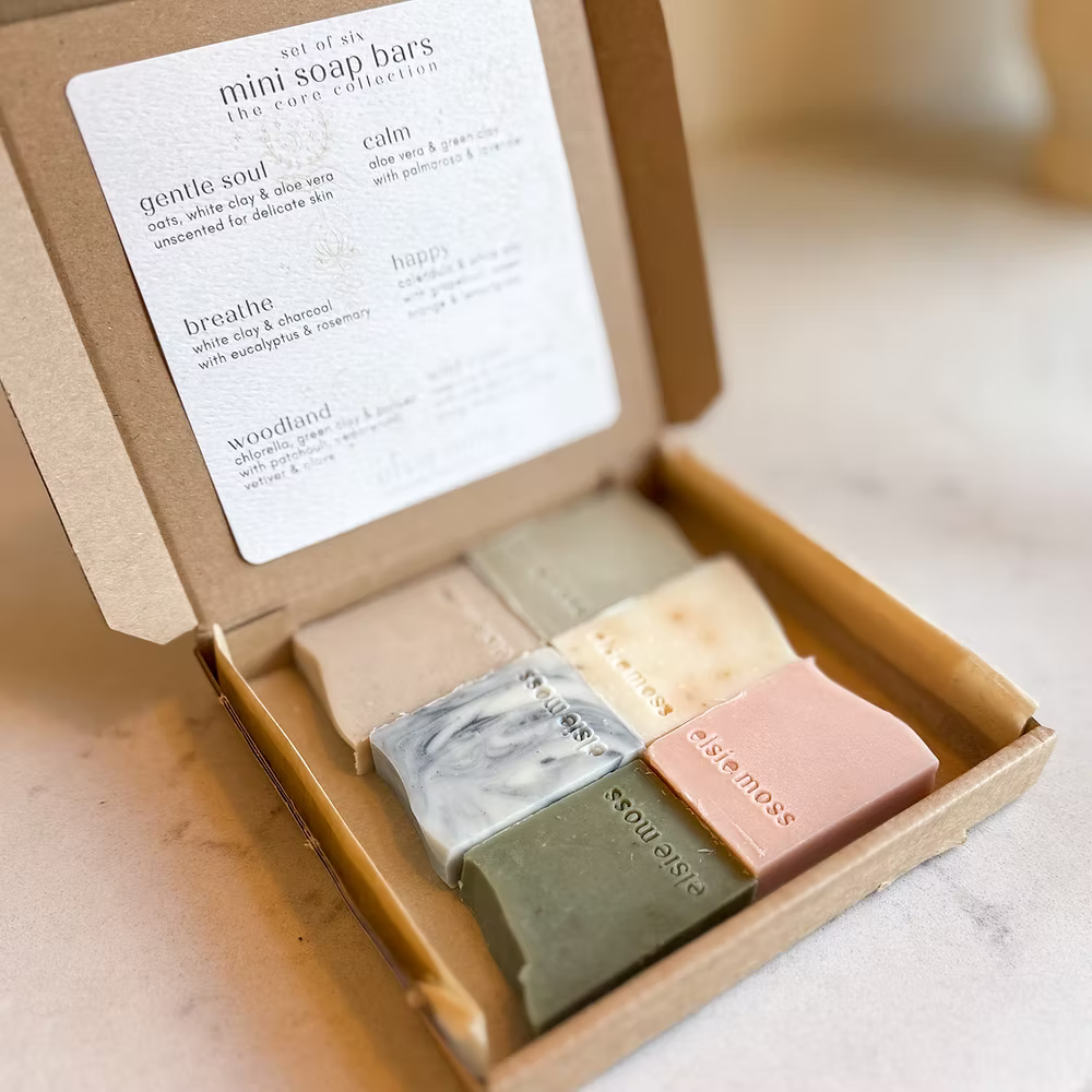 Set of Six Mini Soap Bars